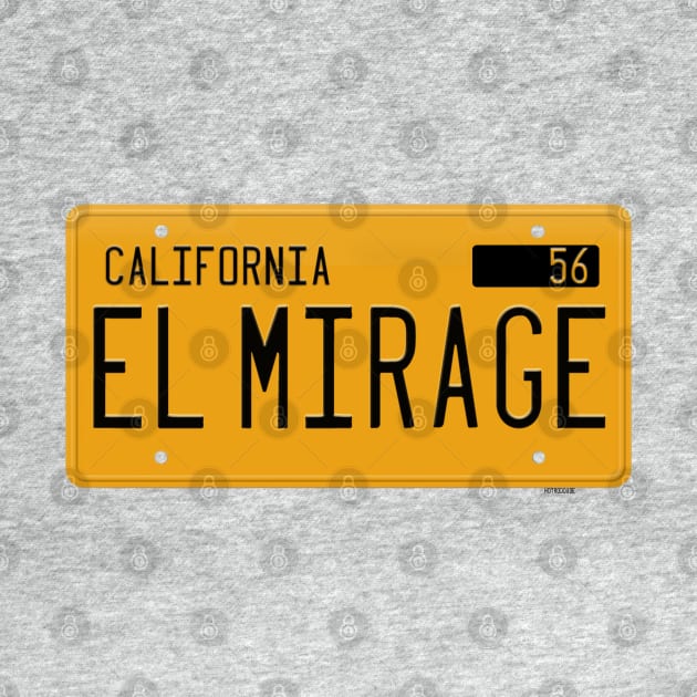 El Mirage California Yellow License Plate by hotroddude